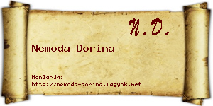 Nemoda Dorina névjegykártya